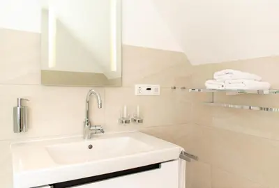Ein Badezimmer in der Unterkunft Ferienwohnung Dreimaster