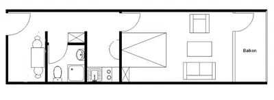 Grundriss der Unterkunft Appartementhaus Martel - Adults Only