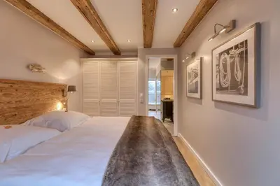 Ein Bett oder Betten in einem Zimmer der Unterkunft Herzbergs.Ferienwohnungen Meerfühlen