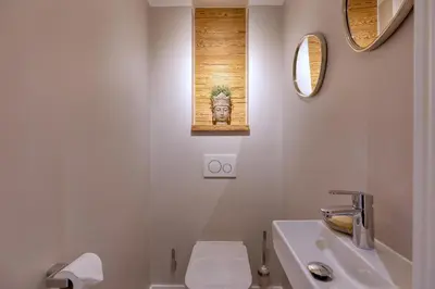 Ein Badezimmer in der Unterkunft Herzbergs.Ferienwohnungen Meerfühlen