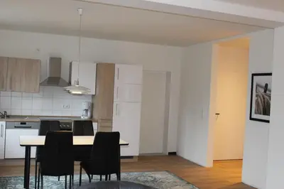 Küche/Küchenzeile in der Unterkunft Dünenhaus Wohnung11