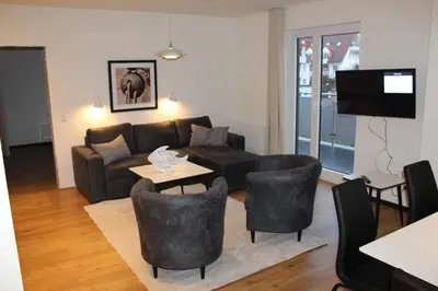 TV/Unterhaltungsangebot in der Unterkunft Dünenhaus Wohnung 7