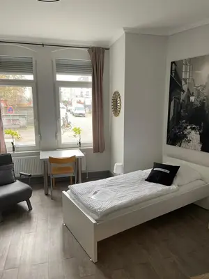 Ein Bett oder Betten in einem Zimmer der Unterkunft meierstrasse