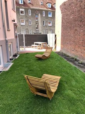 Ein Garten an der Unterkunft meierstrasse