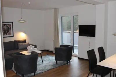 TV/Unterhaltungsangebot in der Unterkunft Dünenhaus Wohnung 9