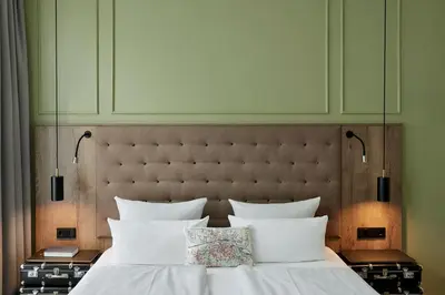 Ein Bett oder Betten in einem Zimmer der Unterkunft LIHO - einfach Lübeck