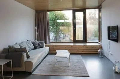 Ein Sitzbereich in der Unterkunft Design Ferienwohnung nienrausch Apartment 1