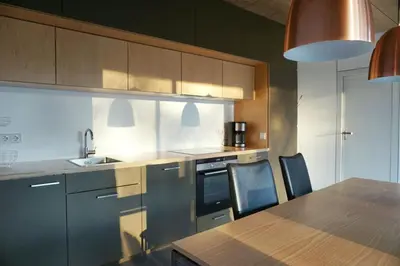Küche/Küchenzeile in der Unterkunft Design Ferienwohnung nienrausch Apartment 1