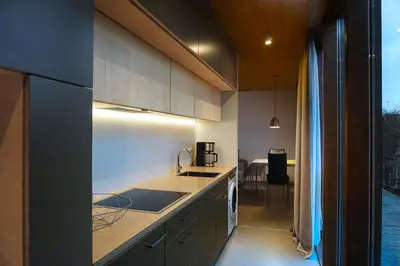 Küche/Küchenzeile in der Unterkunft Design Ferienwohnung nienrausch Apartment 2