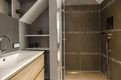 Ein Badezimmer in der Unterkunft Baltic House Penthousewohnung Seestern