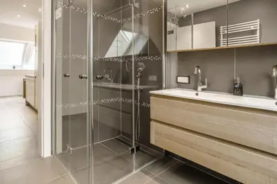 Ein Badezimmer in der Unterkunft Baltic House Penthousewohnung Seestern