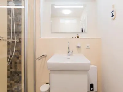 Ein Badezimmer in der Unterkunft Ferienwohnung Abendsonne