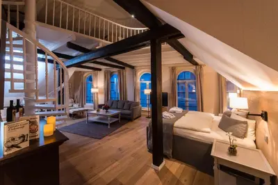 Ein Bett oder Betten in einem Zimmer der Unterkunft TOP CityLine Klassik Altstadt Hotel Lübeck
