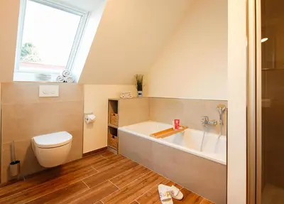 Ein Badezimmer in der Unterkunft Ferienhaus NORTH COAST