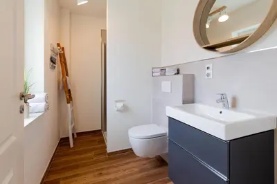 Ein Badezimmer in der Unterkunft Ferienhaus SOUTH COAST
