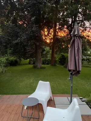 Ein Garten an der Unterkunft Lot Lodge Travemünde