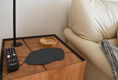 Ein Sitzbereich in der Unterkunft Ferienwohnung Ausruhen