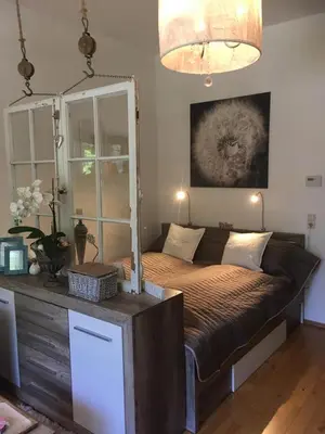 Ein Sitzbereich in der Unterkunft Apartments Villa Seeblick Travemünde