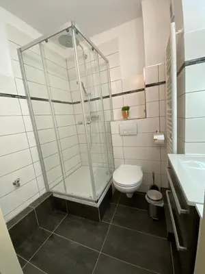 Ein Badezimmer in der Unterkunft Apartment in Uninähe