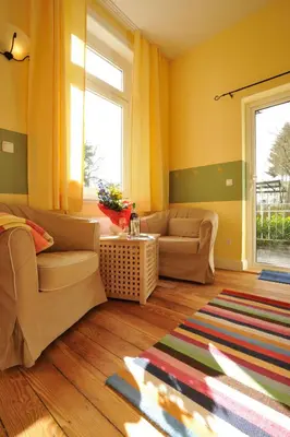 Ein Sitzbereich in der Unterkunft Villa Möwenstein