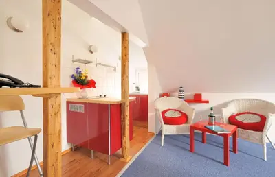 Ein Sitzbereich in der Unterkunft Villa Möwenstein