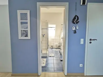 Ein Badezimmer in der Unterkunft (STR132b) Haus Maren am Meer