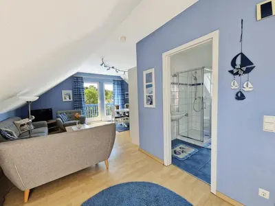 Ein Badezimmer in der Unterkunft (STR132b) Haus Maren am Meer