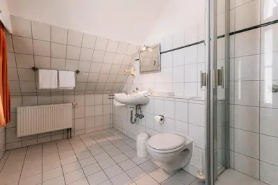 Ein Badezimmer in der Unterkunft Hotel Gorch Fock