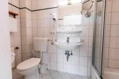Ein Badezimmer in der Unterkunft Hotel Gorch Fock
