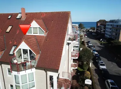 Ein allgemeiner Meerblick oder ein Meerblick von der Ferienwohnung aus