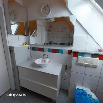Ein Badezimmer in der Unterkunft Ferienwohnung GOMO