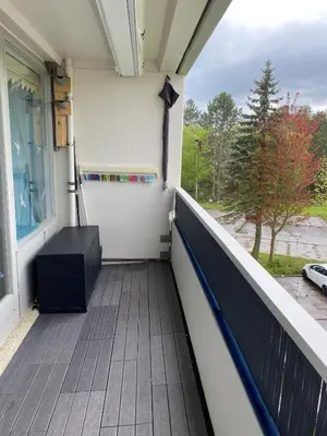 Ein Balkon oder eine Terrasse in der Unterkunft Meerzeit