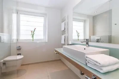 Ein Badezimmer in der Unterkunft Hotel Der Seehof