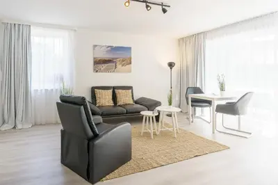 Ein Sitzbereich in der Unterkunft North East
