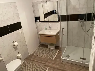 Ein Badezimmer in der Unterkunft Ferienwohnung Elena