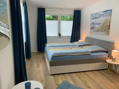 Ein Bett oder Betten in einem Zimmer der Unterkunft Mein Ankerplatz