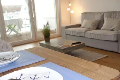 Ein Sitzbereich in der Unterkunft Kleine Auszeit