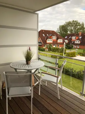 Ein Balkon oder eine Terrasse in der Unterkunft Kleine Auszeit