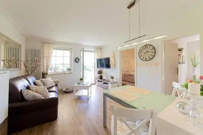 TV/Unterhaltungsangebot in der Unterkunft Ferienwohnung Boje 6