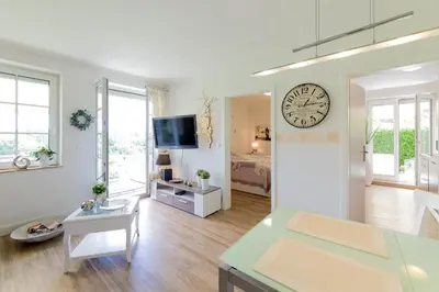 TV/Unterhaltungsangebot in der Unterkunft Ferienwohnung Boje 6