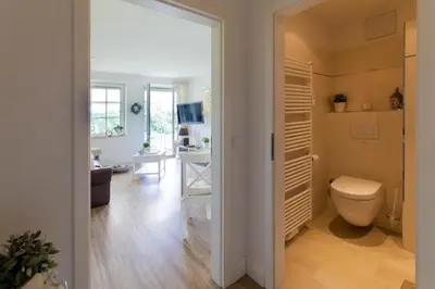 Ein Badezimmer in der Unterkunft Ferienwohnung Boje 6