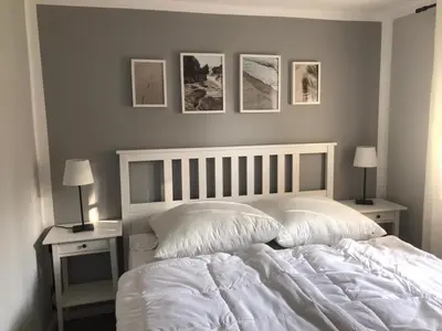 Ein Bett oder Betten in einem Zimmer der Unterkunft Ferienwohnung Familie Manthei