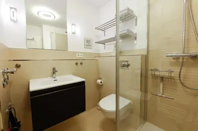 Ein Badezimmer in der Unterkunft Ferienwohnung Sunshine Beachoase 106