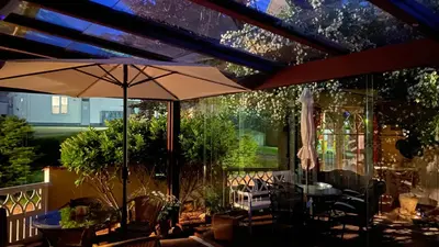 Ein Garten an der Unterkunft Salzoasen Apartment