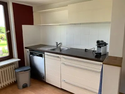 Küche/Küchenzeile in der Unterkunft Ferienwohnung Wentorf Amt Sandesneben