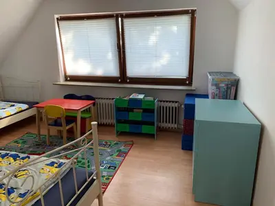 Ein Bett oder Betten in einem Zimmer der Unterkunft Ferienwohnung Wentorf Amt Sandesneben