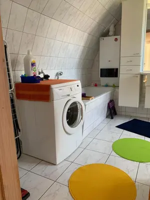 Küche/Küchenzeile in der Unterkunft Ferienwohnung Wentorf Amt Sandesneben