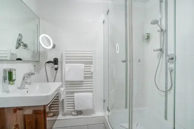 Ein Badezimmer in der Unterkunft Hotel Yachtclub