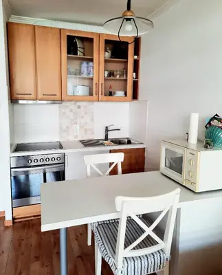 Küche/Küchenzeile in der Unterkunft Apartment 3 Minuten zu Fuss zum Meer (40m²)