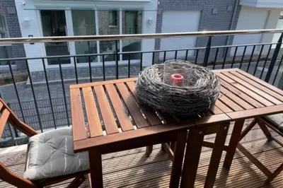 Ein Balkon oder eine Terrasse in der Unterkunft Ferienwohnung Bude 37 Whg 7